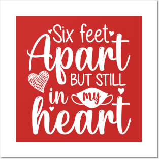 Six Feet Apart Love Quote Posters and Art